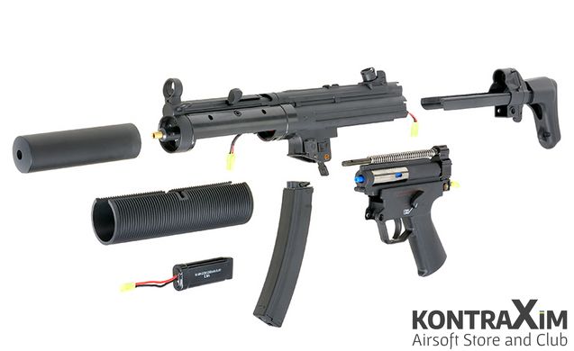 Пистолет-пулемет MP5 CM.041 SD6 BLUE EDITION [CYMA]