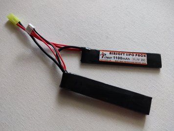 Аккумулятор нунчаки 11,1V [IPOWER] LI-PO 1100mAh 20C (Б/у) Airsoft
