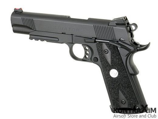 Пистолет M1911 GLADIATOR MARCUX - BLACK APS для страйкбола