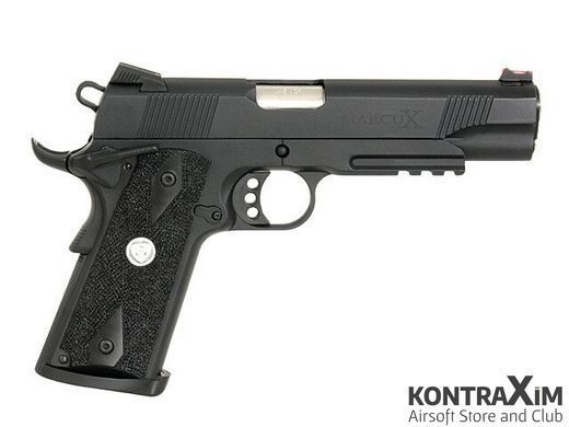 Пистолет M1911 GLADIATOR MARCUX - BLACK APS для страйкбола