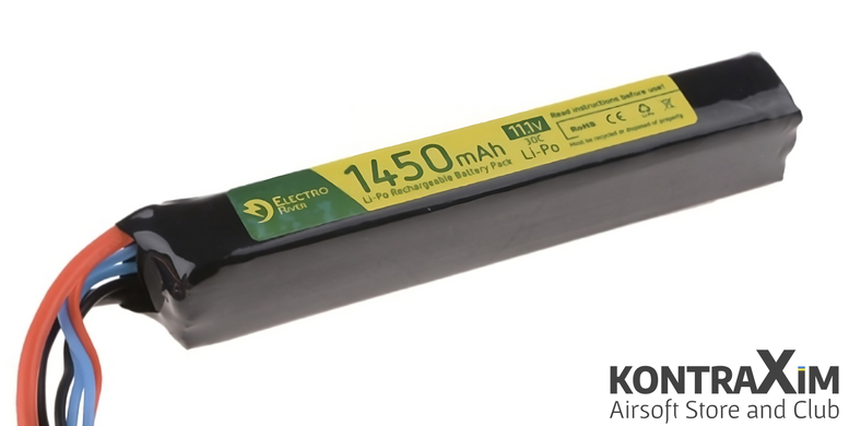 LIPO 11.1V 1450MAH 30C BATTERY [Electro River] для Страйкболу