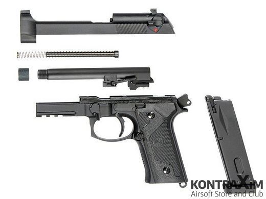Пістолет SR9A3 (DUAL POWERED GAS/CO2) - BLACK SRC для страйкболу