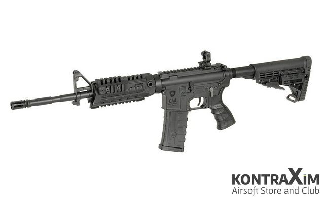 Автомат.Штурмова гвинтівка 14.5" M4 CARBINE - BLACK CAA AIRSOFT для страйкболу