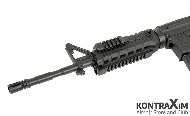 Автомат.Штурмова гвинтівка 14.5" M4 CARBINE - BLACK CAA AIRSOFT для страйкболу