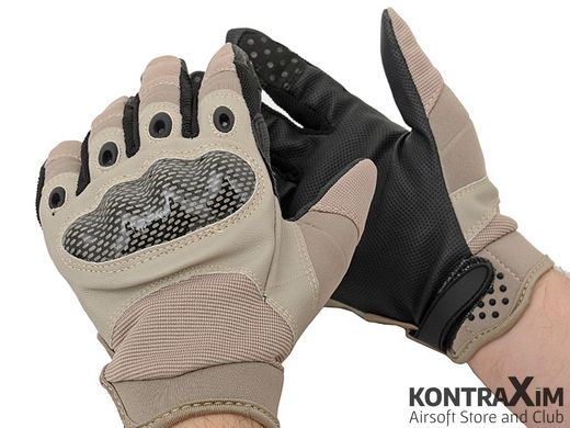 Тактические перчатки Military Combat Gloves mod. IV (Size M) - TAN [8FIELDS]