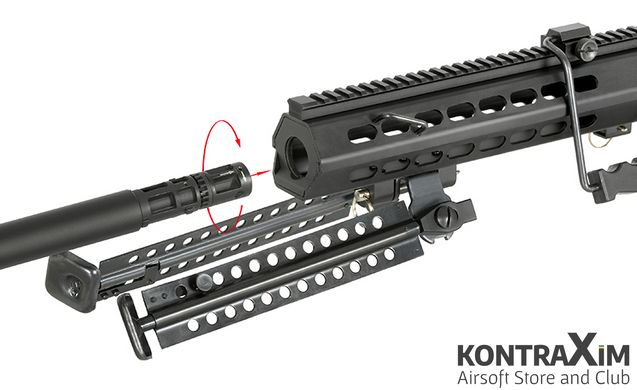 СНАЙПЕРСЬКА ГВИНТІВКА BARRETT M82A1 FULL METAL AIRSOFT SPRING RIFLE [6MMPROSHOP]